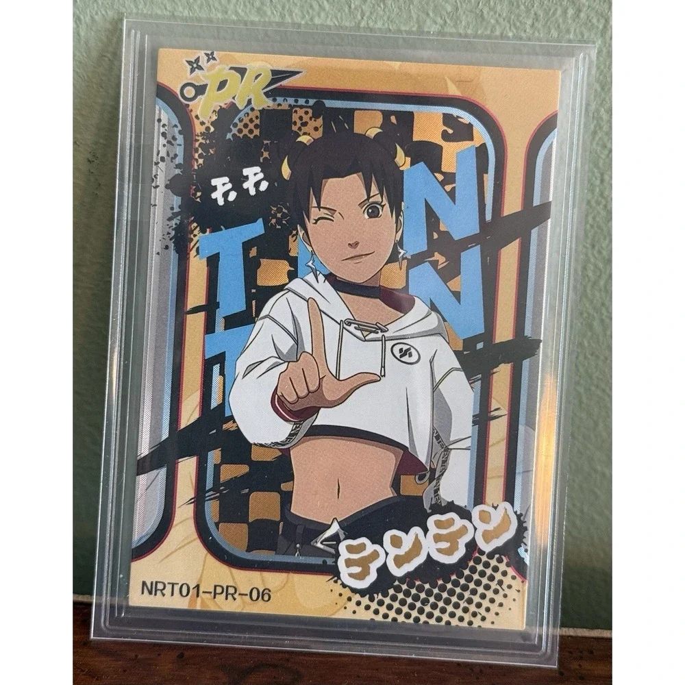 Tenten In Hoodie‎ | Naruto Trading Card PR 06 Rare Foil Thick Matte Art